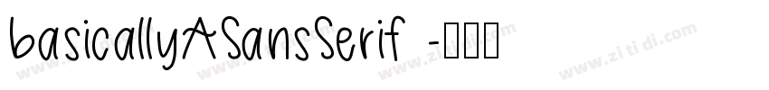 basicallyASansSerif 字体转换